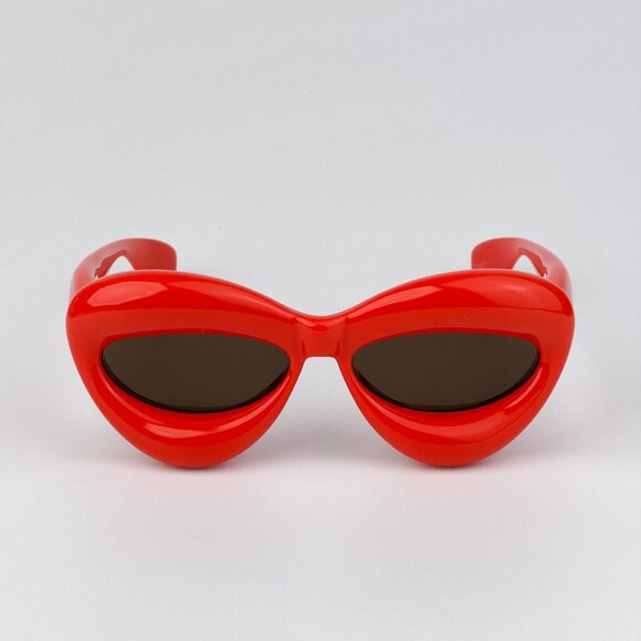 Loewe INFLATED LW40097I Sunglasses – Orange Cat Eye Brown | Model LW40097I 42E main image 6